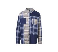 True Religion Chemise crème / bleu foncé / gris clair, Taille M