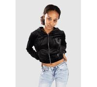 True Religion Crystal Velour Sweat à capuche zippé noir S