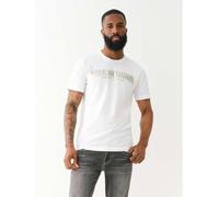 True Religion Foil Crew T-Shirt Mens Blanc Optique 2XL Male
