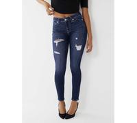 True Religion Halle Mid Rise Distressed Jeans Womens Dark Wsh 29 L32 Female