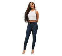 True Religion Halle Mid Rise Super Skinny Jeans, Mise à Niveau Indigo, 34 Femme