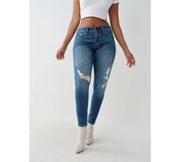 True Religion Halle Skinny Jeans Womens Ritzy Détruit 25 L32 Female