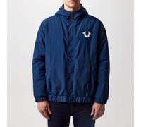 True Religion Hooded Windbreaker Robe bleue S Male