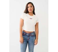 True Religion Horseshoe Short Sleeve Baby T-Shirt Womens Blanc d'hiver 14 Female