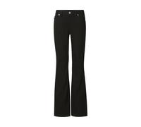 True Religion Jeans Women's 28 Peak Black Body Rinse Color Joey Mid Rise Flare Flap Single Needle Stitching Pant