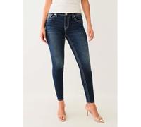 True Religion Jennie Mid Rise Skinny Jeans Womens Dark Wsh 25 L32 Female
