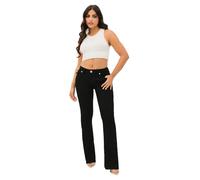 True Religion Joey Mid Rise Flare Flap Jeans Femme