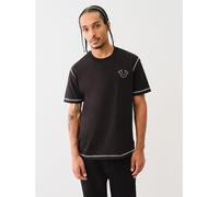 True Religion Men's Regular Fit Stitch T-Shirt Noir 2XL Male