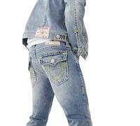 True Religion Men's Ricky Flap Super T, Ultra Wave Indigo, 46