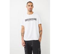True Religion Painted Horseshoe Relaxed Tee Blanc S Male
