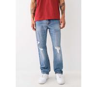 True Religion Ricky Distressed Super Straight Jeans Mens Rivati Med Wsh 32W R Male