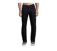 True Religion Jean Droit Ricky avec Rabat, Rince-Corps Noir, W34/L34 Homme