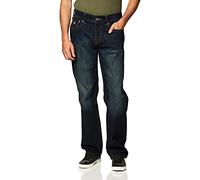 True Religion Ricky Straight Leg Jean with Back Flap Pockets, Dernier Appel Ggjd, 34 W/32 L Homme