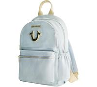 True Religion Sac à dos, logo fer à cheval et poches zippées, sac de voyage, denim