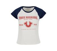 True Religion T-shirt bleu marine / rouge / blanc, Taille S