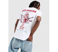 True Religion T-shirt Flocked Back Print - Blanc L