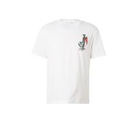True Religion T-Shirt vert clair / orange / noir / blanc, Taille XL