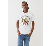 True Religion Tiger Face T-Shirt Mens Blanc Optique XL Male