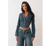 True Religion True Religion Blue Denim Fitted Shirt Blue XL (EU 48-50)