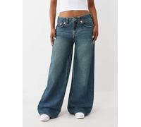 True Religion True Religion Blue Embroidered Jessie Super Baggy Jeans