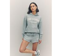 True Religion True Religion Heather Grey Boyfriend Patched Hoodie