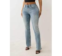 True Religion True Religion Peak Spot Billie Mid Rise Straight Jeans