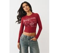 True Religion True Religion Red Printed Buddha Long Sleeve Baby T-Shirt