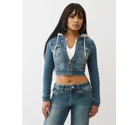 True Religion True Religion Shrunken Denim Hoodie Jacket