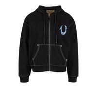 True Religion Veste de survêtement bleu roi / noir / blanc, Taille S