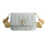 True Religion Women's Crossbody Bag, Quilted Denim Purse Handbag with Adjustable Removable Shoulder Strap, Light Blue