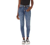 True Religion Women's Halle Mid Rise Super T Skinny Jean, Ghost Wave, 24