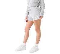 True Religion Women's Horseshoe Logo Knit Lounge Short, Heather Grey