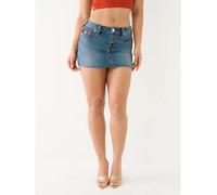 True Religion Women's Sadie Mini Denim Skirt Marina 23 L32 Female
