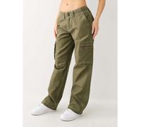 True Religion Zipped Baggy Cargo Trouser Kalamata 25 L32 Female