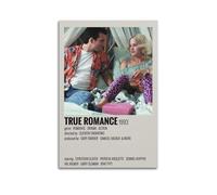 True Romance Movie 1993 Poster mural sur toile style vintage pour chambre à coucher, salon, bureau - Décoration moderne pour la maison - 40 x 60 cm