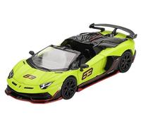 True Scale Miniatures MGT00887-L Mini-GT Lamborghin. Aventador SVJ 63 Roadster Verde Shock 2022 - Échelle 1/64 - modèle de Voiture