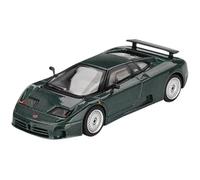 True Scale Miniatures MGT00968-L Mini-GT - Bugatt. EB110 GT Verde Scuro 1995 - Échelle 1/64 - modèle de Voiture
