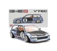 True Scale Miniatures Mini-GT Kaido House KHMG179 - Hond. Civic (EF) Roulette V1 1987 - échelle 1/64 - modèle de Voiture