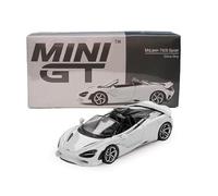 True Scale Miniatures Mini-GT MGT00973-L - McLar 750S Spider Cirrus Grey 2024 - échelle 1/64 - modèle de Voiture