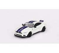 True Scale Miniatures Model Car MGT00646 Compatible avec Ford Mustang GT LB-Works White Limited Edition 1/64 Diecast Model Car