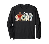 True Story Croix Jésus Pâques la Pâques chrétienne Manche Longue