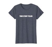 True Story Teller T-Shirt, Femme, Bleu Chiné, S