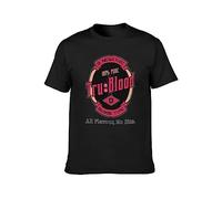True Tru Vamp Blood A Vampire B Mens T-Shirt Unisex Black Tee XXL
