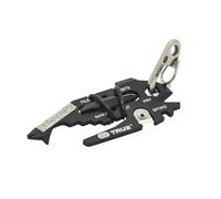 True Utility FishFace - 18 In 1 Porte-clés Multi Tool Gadget - Avec couteau coupe-boîte, 6 têtes de tournevis, 4 clés et ouvre-bouteille - Camping Accessories