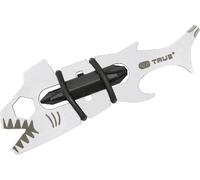 True Utility Sharkey - 12 In 1 Multi Tool - Outil multifonction avec tournevis, barre de traction, décapsuleur, coupe-fil, lime et ouvre-boîte - Camping Accessoires