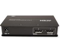 True Vs192 Répartiteur Displayport 4K 2 Ports,4096X2160/3840X2160 @ 60 Hz,Prend En Charge Le Mode Mst/Extend Et Le Mode Sst/Split Mode*,Royaume-Uni,1 Leader Du Marché Kvm