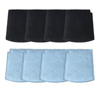 TrueAir Lot de 8 filtres à charbon de rechange compatibles avec purificateur Hamilton Beach 04384, 04530G, 04531GM, 04532GM, 04234G, 04386 - Éliminateur d'odeurs d'animaux pour fumée et cuisine