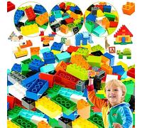 Truee Environ 58-61 Pièces Blocs De Construction Classiques Mixtes, Briques Classiques, Briques De Construction Compatibles Avec Lego, Gros Blocs De Construction, Cadeaux Pour Les Enfants 2+ (Colorés)