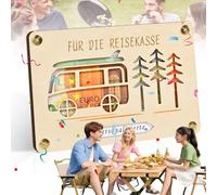 Truee Wish Fulfiller Wooden Money Gift Packaging Original Money Gifts Packaging for Birthday, Personalised Money Gifts Packaging for Wedding, Birthday, Youth Initiation, Travel, Christening (bois)