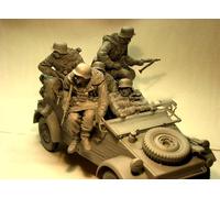 TRUEGRIS 1/16 Maquette en résine Soldat Allemand WWII non peinte et non assemblée (5 soldats, sans véhicule) //d1v5J9